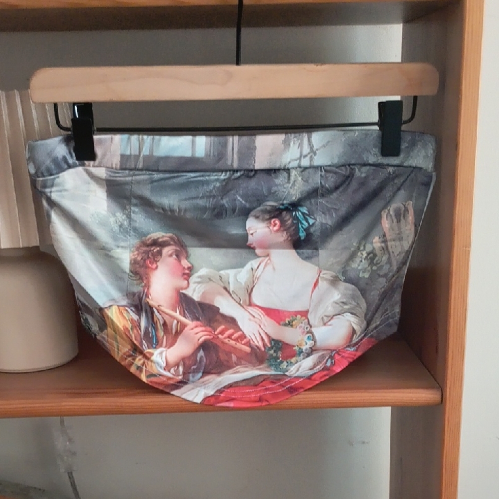 Elegant Renaissance Artistic Print Bandeau Top